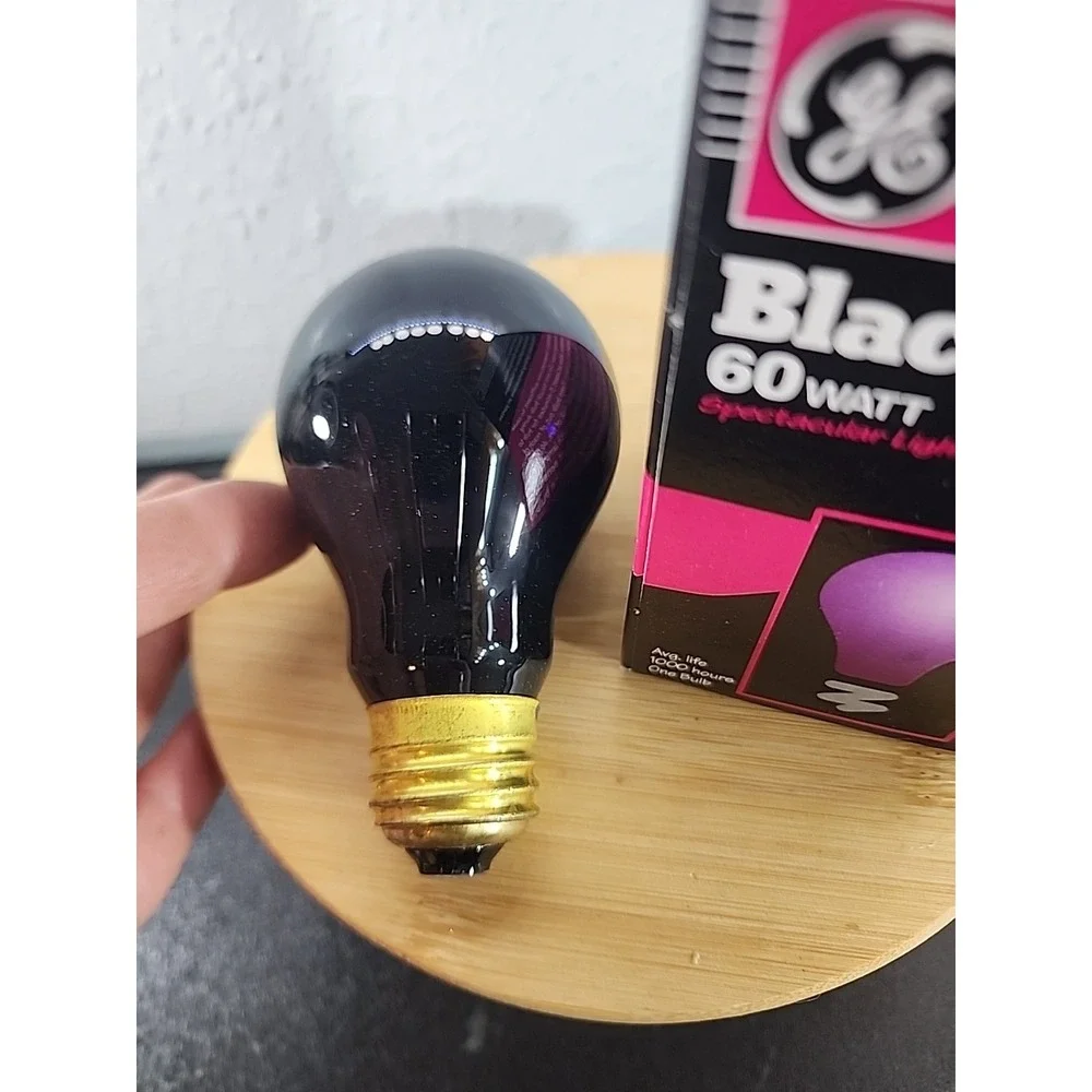 Vintage GE 60 Watts Blacklite ‎ New Old Stock In Original Box Tested
